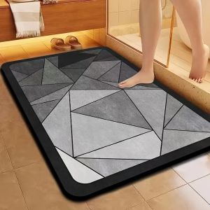 VIKAMA Diatomite Floor Mat - Water Absorbing and Anti-Slip - Bathroom Entrance Floor - Quick Drying - Home Decoration