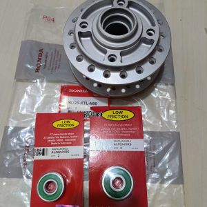 paket 2 produk Tromol depan Honda Supra fit new+Bering(  2 pcs )UK 6301 + 6201 AHM original