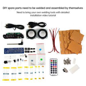 Aideepen | DIY Bluetooth Speaker Kit with FM Radio 87.5-108MHZ DIY Soldering Project Practice Electronic Kit Solder Assembly U Disk TF