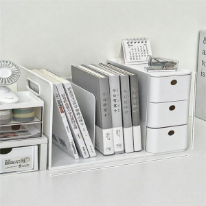 HUAYASEN | Book & Stationery Organizer Desk Drawer Organizer Book Shelf
