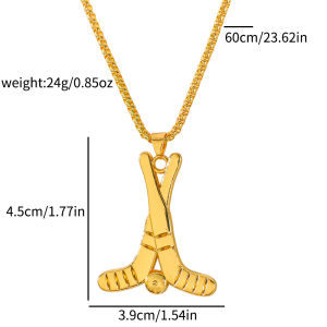 Bandai | Creative sports golf color pendant metal pendant necklace personalized accessory accessories gift