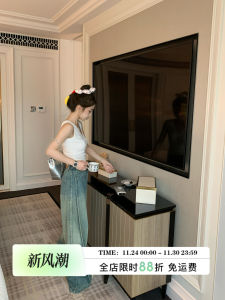 Casual Loose Wide Leg Jeans Womens Spring Summer Floor Length Pants MLS Effortless Comfortable Vintage Loose Fit Trousers