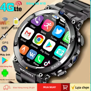 Đồng Hồ Thông Minh Golden Spike H10 4G LTE Android 1.6 AMOLED HD Ánh Sáng Xanh GPS WiFi Chống Sốc Theo Dõi Sức Khỏe & Giấc Ngủ