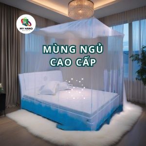 Mùng (màn) ngủ Cao Cấp hoa không văn trang nhã 2m x 18m x 24m