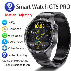 2025 New For HUAWEI Smart Watch Men GT5 PRO NFC GPS Sports Compass Fitness Heart Rate Bluetooth Call Smartwatch Watch 5 Pro