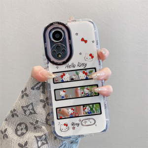 Kitty Cat Butterfly Knot Huawei Nova9/10pro Phone Case New Style High-End Sensation Nova12/11pro Popular Phone Cover Nova8/7 Anti-Fall Protective Case Women