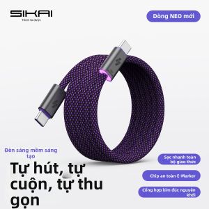 Sikai | Magnetic Self-coiling PD Fast Charging Cable 240W