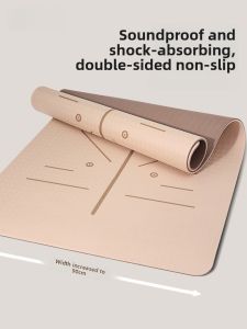 Thickened Yoga Mat Fitness Mat Home Use Professional Anti-Slip Shock Absorption Extra Large Wide Quiet Mat Exercise Pad