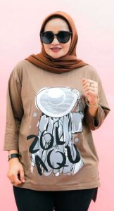 KAOS ZOLAQU TERBARU 2024 BAJU WANITA LENGAN PANJANG ATASAN JUMBO OVERSIZE OFFICIAL STORE AGEN RESMI