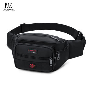 LouisWill Fashion Waist Bag Chest Bag Waterproof Sports Bag Large Capacity Casual Bag Messenger Bag Outdoor Fitness Bag Travel Bag Business Bag
