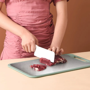1pc Stainless Steel Chopping Board Thickened Double sided Cutting Board Home Multifunctional And Panel Kitchen Accessories Tools