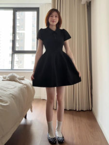 CHANGTONG | Chic Waist-Cinching Short Dress Summer 2026