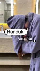 Handuk Kepala Chalmer Handuk Keramas Handuk Rambut Bahan Katun 100%