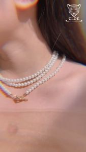 Dây chuyền nữ ngọc trai nhân tạo vòng cổ phong cách sang trọng phụ kiện trang sức Cloe Accessories 5301