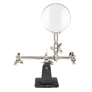 Heavy Duty 5X Helping Hand with Magnifier for Soldering Electronics and Fine Craft Projects