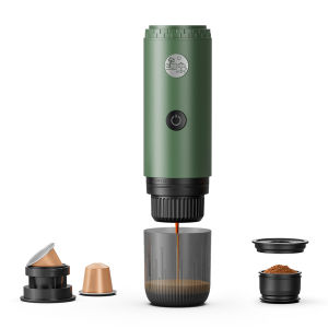 CROSIKO ME2604 2-in-1 Portable Espresso Maker 19Bar Cordless Heating 85°C 7800mAh Ground Coffee NS Capsule Travel Coffee Machine