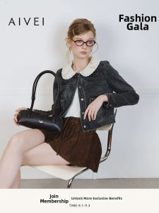 AIVEI | Charming Sweet Peter Pan Collar Denim Jacket