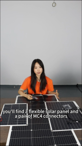 PowMr 100W Solar Panel Flexible Monocrystalline Solar Cell DIY Cable Outdoor Car RV Waterproof Rechargeable Power System