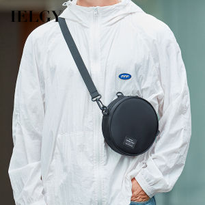 IELGY New Style Satchel Mens Casual Niche Round Shoulder Bag Women