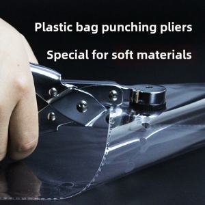 Manual Single Hole Punching Machine for Rubber Products Fabric Packaging Plastic Bags round Hole Sealing Bag Hole Puncher