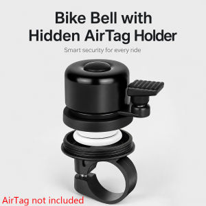 MTB Bicycle Bell For Airtag Alloy MTB Bike Safety Warning Alarm Cycling Handlebar Bell Ring Bicycle Horn Cycling Accessories