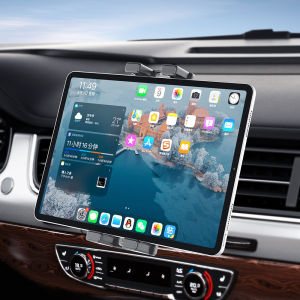 Car Dashboard Air Conditioner Outlet iPad 7 12.9 Inch Foldable Screen Phone Holder Universal Tablet Car Mount Holder
