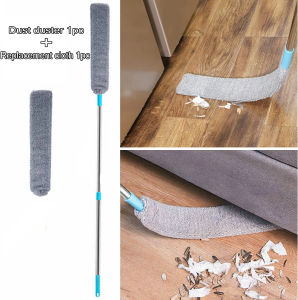 Extendable Microfiber Duster with Swivel Head - Includes Replaceable Cloths Perfect for Cleaning High and Hard-to-Reach Areas