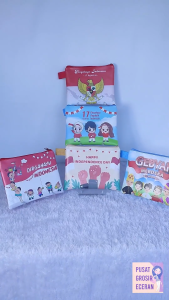 Dompet Pouch Hari Kemerdekaan Indonesia 17 Agustus Agustusan Independence Day Souvenir Merdeka Merah Putih