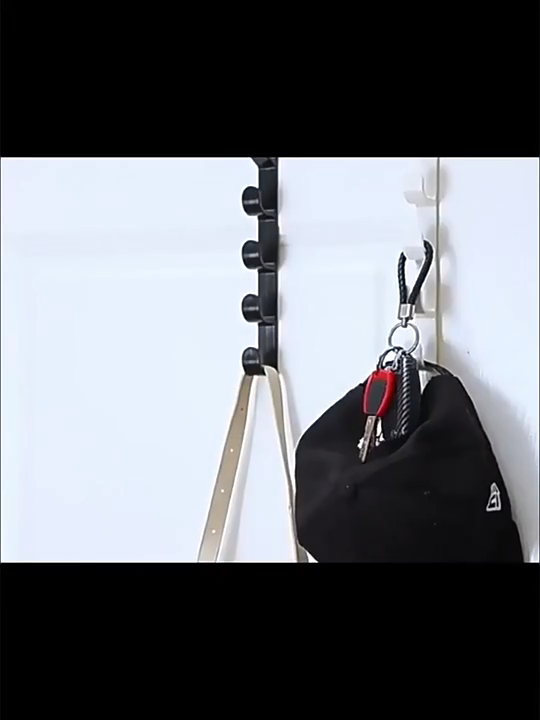 Five-section style door-mounted portable clothes hanger towel hook and seamless hook
