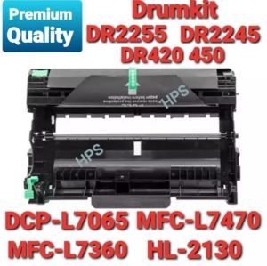 Drumkit /OPC Drum DR2255 DR420 For Used and Compatible with Brother DCP-L7065 L7055 MFC-L7360 L7470 HL-2130