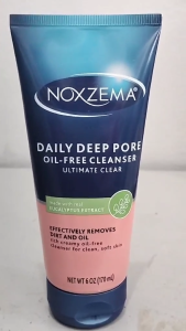Noxzema Deep Pore Facial Cleanser Cream Daily Face Cleansing for All Skin Types 6 OZ