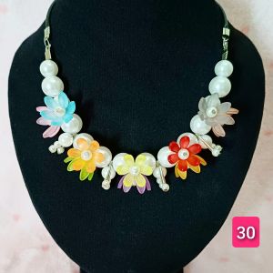 kalung mutiara wanita kalung hijab bunga