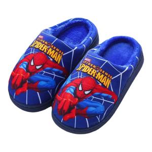 Childrens Cotton Slippers Spiderman Boys Anti-slip Home Shoes with Heel Winter New Arrival Comfortable Soft Cotton Slippers