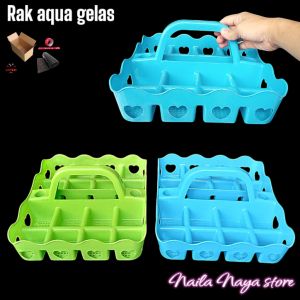 rak aqua gelas rak air minum ruang tamu bahan plastik
