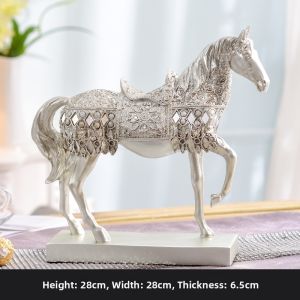 Wine Cabinet Decoration Horse European Home Living Room Fortune Accessible Luxury Desktop Accessories Crafts Win Instant Success