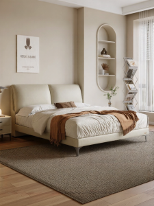 Genuine Leather King Size Bed