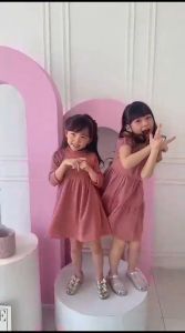 Two Mix - Baju Dress Anak Perempuan Lucu Lengan Panjang 1- 8 Tahun 4369