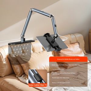 Bedside Phone Stand Lazy Desk Tablet Floor Support