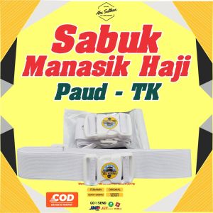 Sabuk Gesper Pinggang Ihrom Anak Untuk Manasik Haji Umroh Anak Tk Paud Tali Ikat Pinggang Perlengkapan haji umroh Abu Sulthan