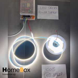 Homebox 12V / 24V COB LED Striplight Strip Light 5 meters 10 meters Ultra Bright 320 LEDs/M