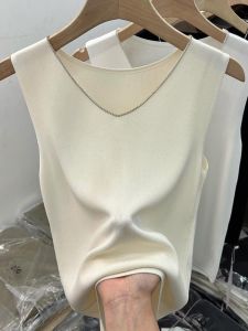 Elegant Fashion New Summer High-end Design Niche European V-neck Knit Vest