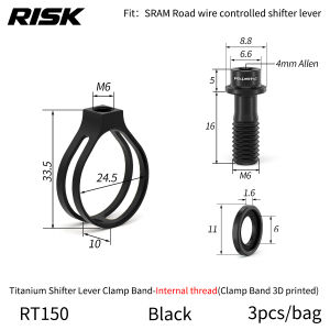 Risk | Risk Bicycle Shifter Lever Clamp Band Screw Bolt Titanium Alloy Bolt Screws Set Fit for Partial Shimano/Sram Shifter Lever Parts