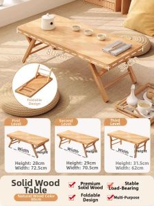 DONGMU | Solid Wood Foldable Low Table for Tatami