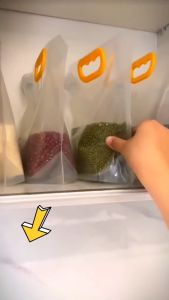 Túi đựng thực phẩm hạt khô ngũ cốc KOOBEE có tay cầm nắp đậy chống ẩm tái sử dụng nhiều lần (NB66)