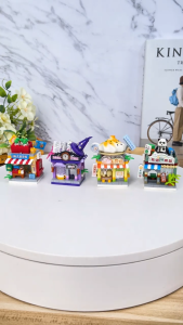 LOZ IDEAS Micro Building Block Cute Pau Mahjong Convenience Magic Shop DIY Nano Bricks Blok Binaan