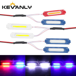 KEVANLY | 2/5 Pair LED Warning Light Modification Module Universal Injection Molded Design Strobe Module for Car Motorcycle RV UTV ATV 12V