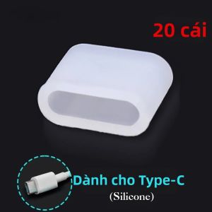 Nút Bịt Bụi Silicon Chống Bụi Type-C Micro USB Bảo Vệ Cổng Sạc USB Cho iPhone Samsung Điện Thoại Android & Cáp