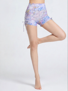 FANMEIREN | Drawstring High Waist Leg-Lengthening Yoga Shorts