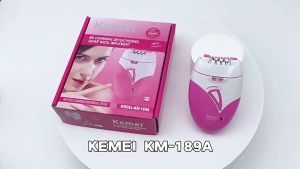 Kemei KM-189A Epilator Hair Removal For Women Rechargeable Hair Removal Machine Professional Hair Lazer Removal(Pink)