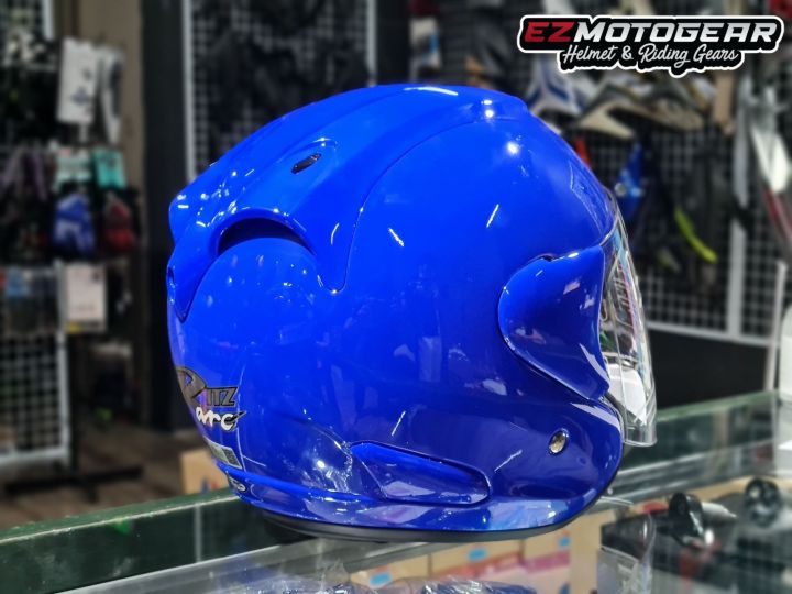 HELMET ARC RITZ MODERN BLUE Open Face Motorcycle Helmet Size L And